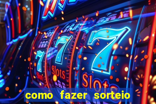 como fazer sorteio de cores online